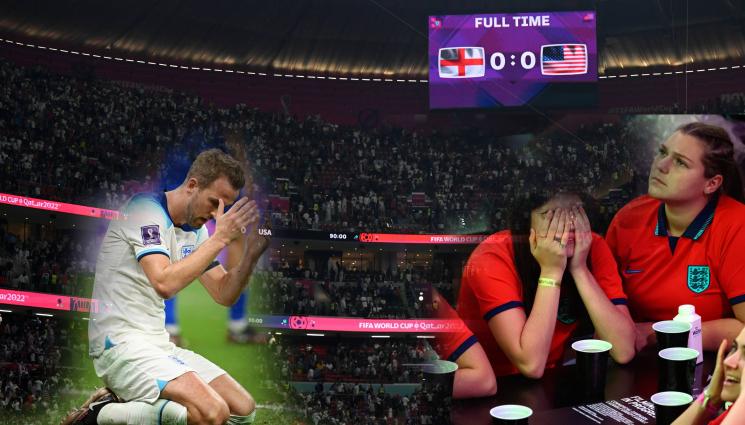 Англия САЩ Хари Кейн - АНГЛИЯ ПЪШКА, НО ИЗДРАПА ХИКС срещу САЩ, с единия крак е на осминафинала