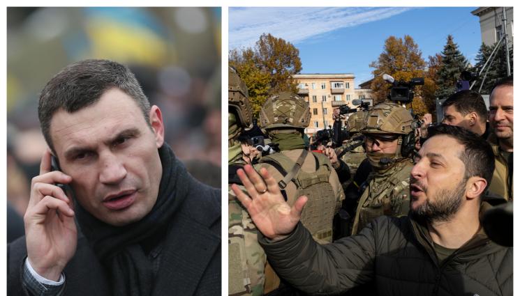 Володимир Зеленски Виталий Кличко - СБЛЪСЪК: Зеленски скочи на Кличко