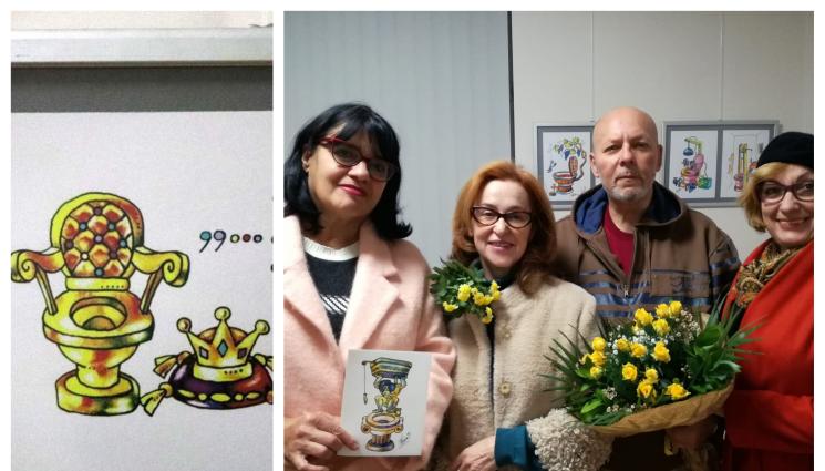 Красимир Коцев - По случай световния й ден: Художник посвети изложба на тоалетната