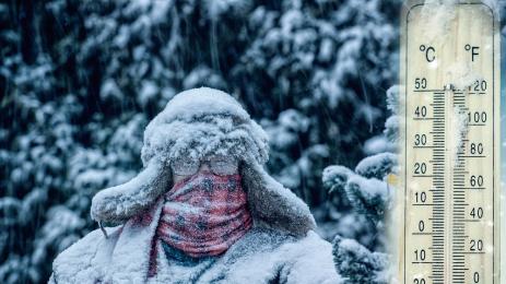 зима сняг студ