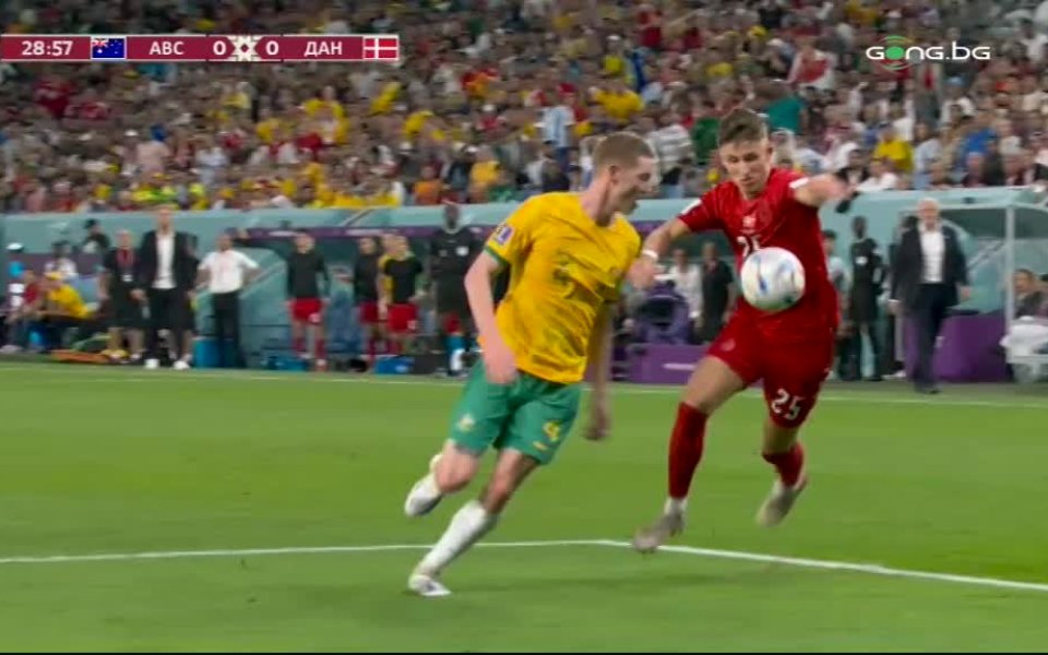 Австралия - Дания 0:0 /първо полувреме/