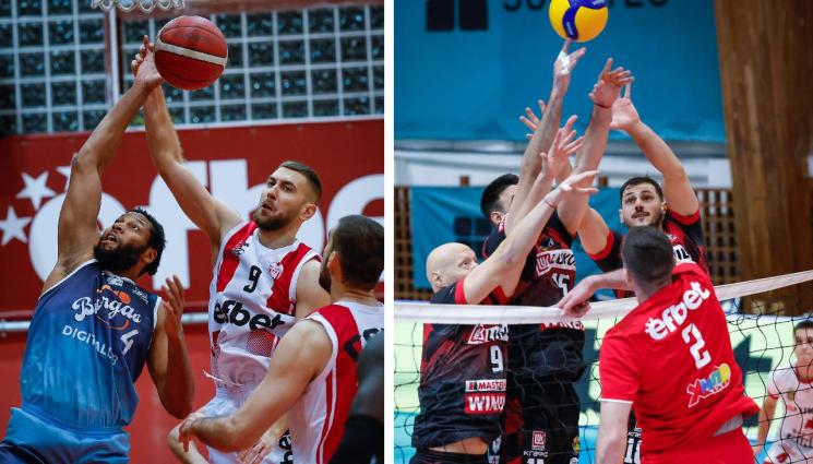 ЦСКА баскет волей - НА ДВА ФРОНТА срещу бургазлии: ЦСКА печели на баскетбол, пада на волейбол у дома