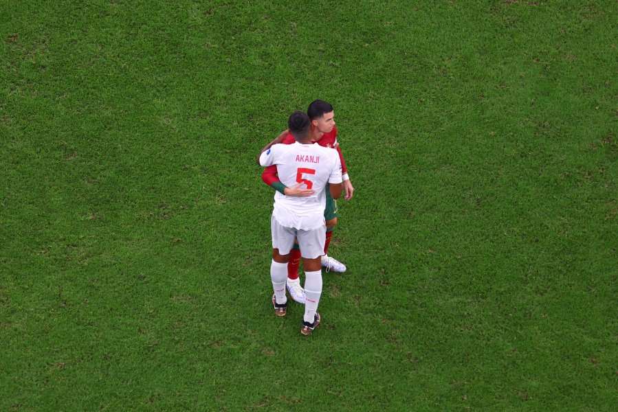Кристиано Роналдо след победата над Швейцария1