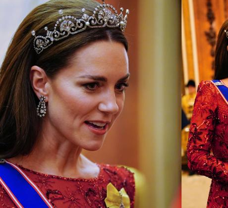 Принцесата на Уелс заблестя на първия дипломатически прием на крал