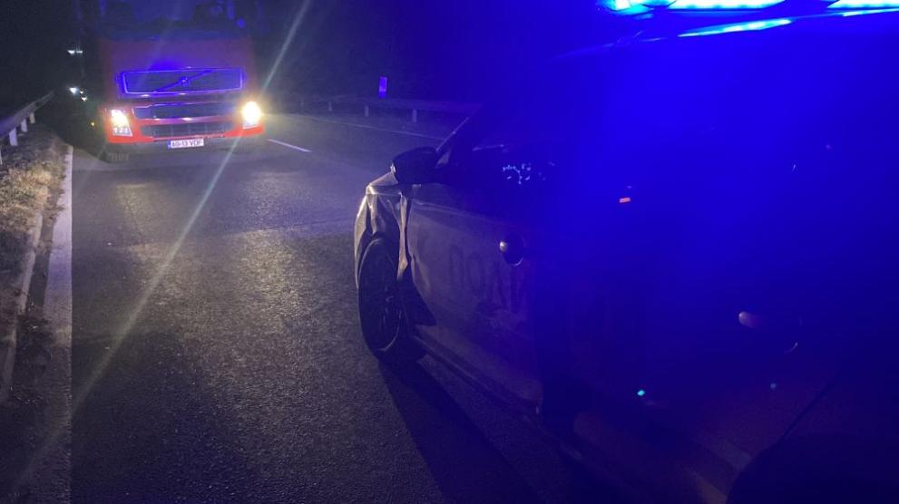  верижна злополука подбалкански път патрулка 