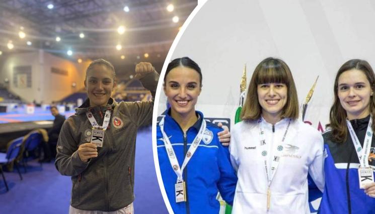 карате - Олимпийската шампионка Ивет Горанова с титла във Венеция, Ивана Каменова стигна до бронза