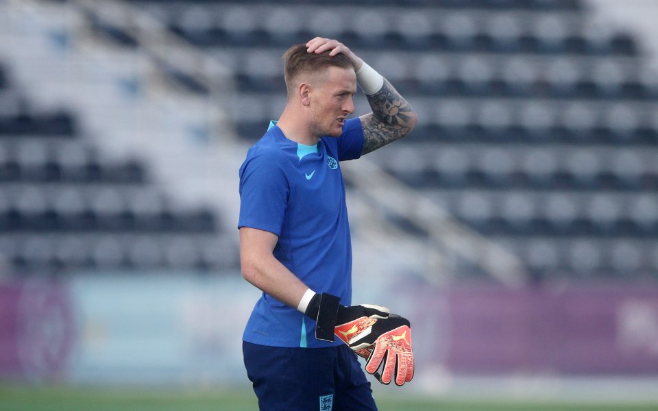 Тренировка на Англия преди мача с Франция