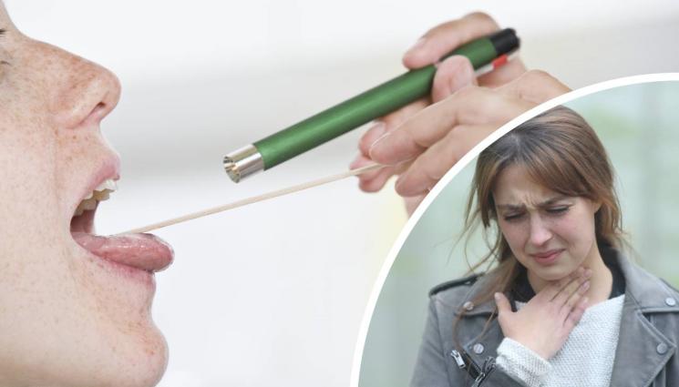 гърло болен