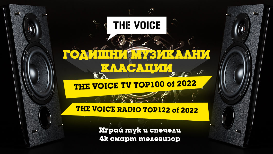Годишните класации на The Voice – познай хит №1 на 2022 и спечели 4К смарт TV