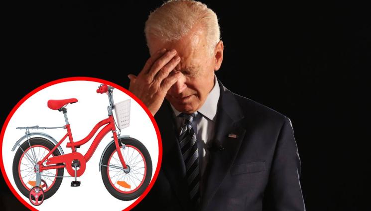 Байдън - БЕЛЯ: Байдън счупи детско колело (ВИДЕО)