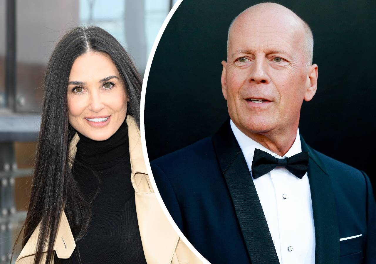 Деми Мур Брус Уилис