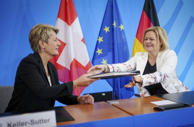 Германия и Швейцария възнамеряват да засилят полицейския контрол по общата