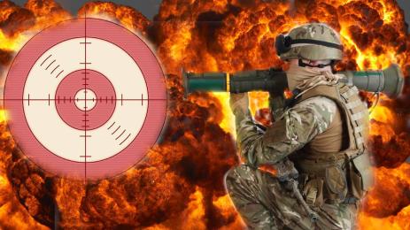 гранатомет взрив мишена