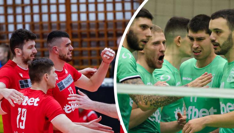 волейбол - Волейболистите на ЦСКА нямаха проблеми срещу Славия и оглавиха класирането