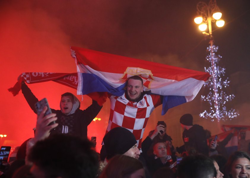 Загреб Хърватия фенове1