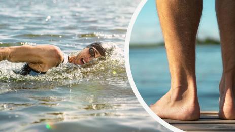 плувец плуване езеро