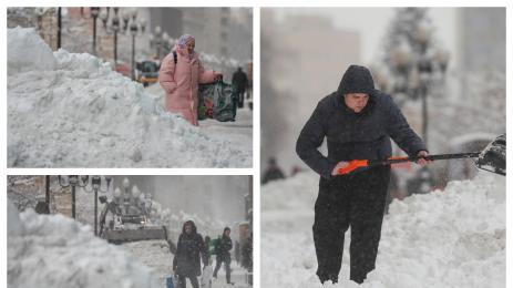 сняг Москва