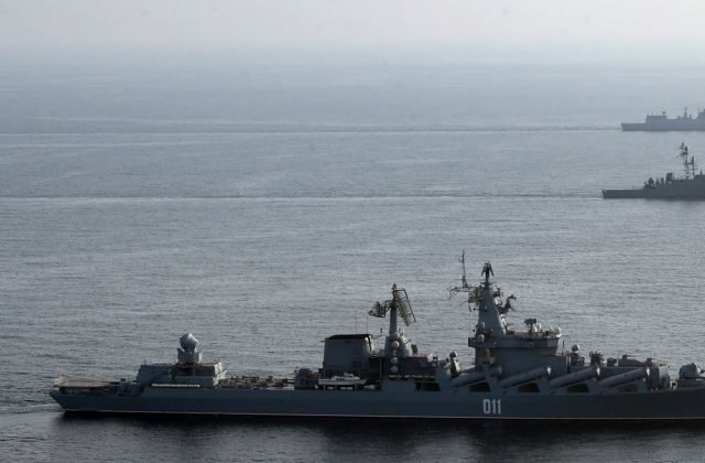 Руското министерство на отбраната съобщи днес че два патрулни кораба