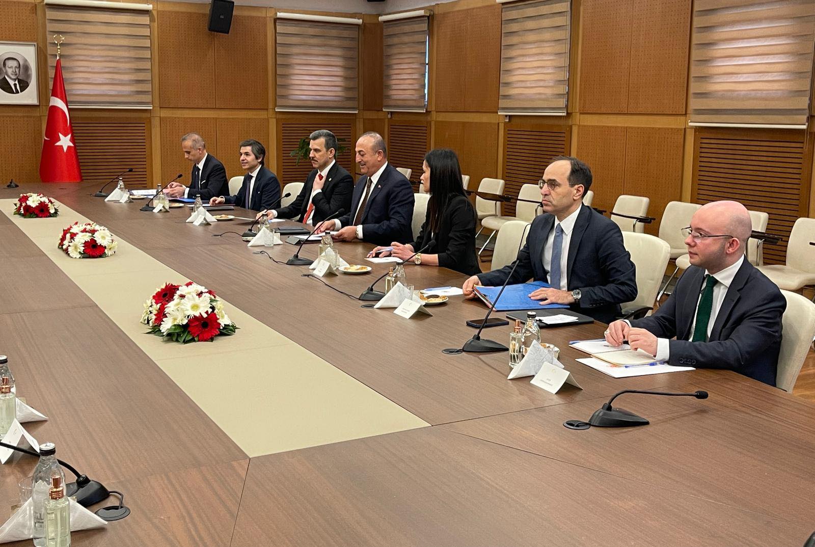 Рашидов и министъра на външните работи на Турция