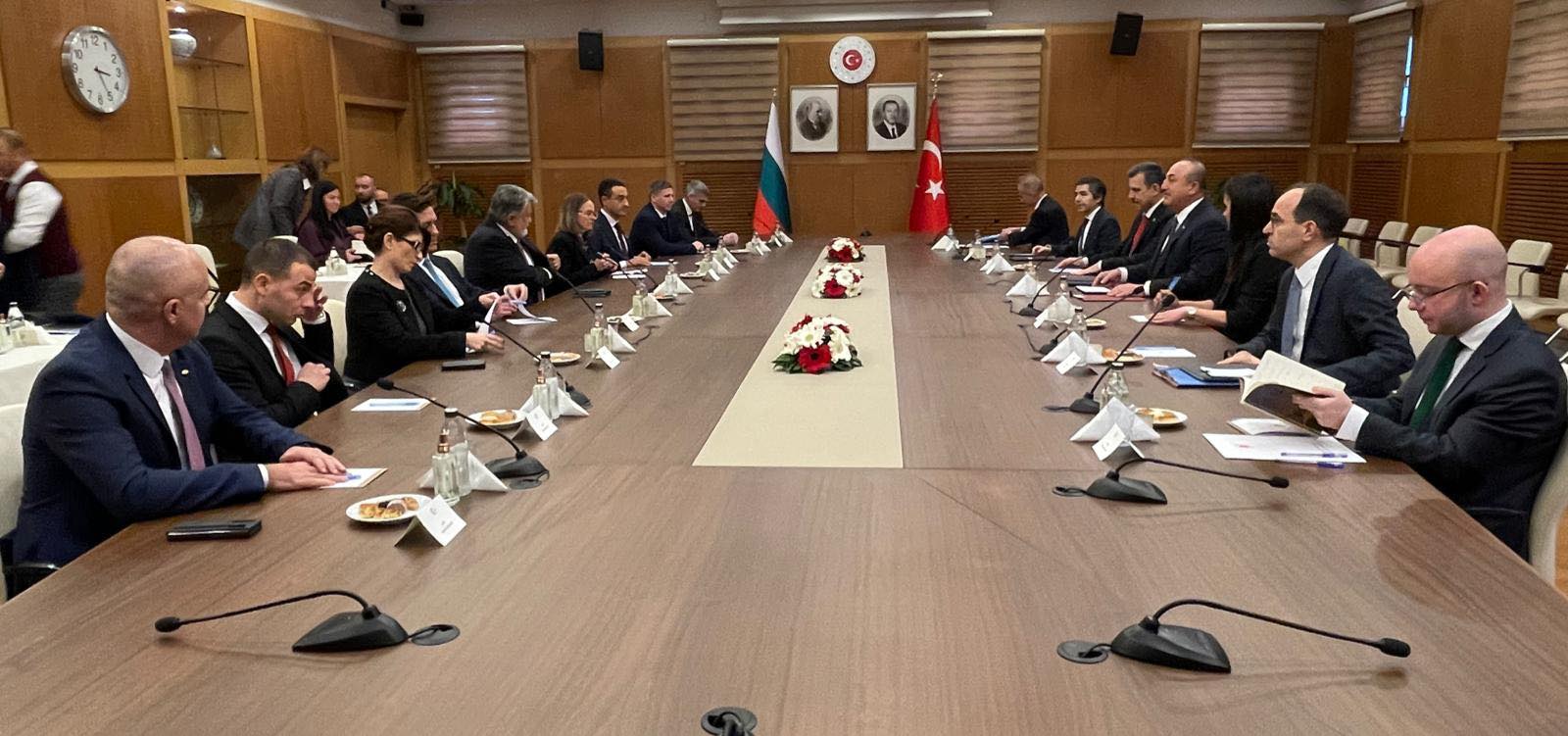 Рашидов и министъра на външните работи на Турция