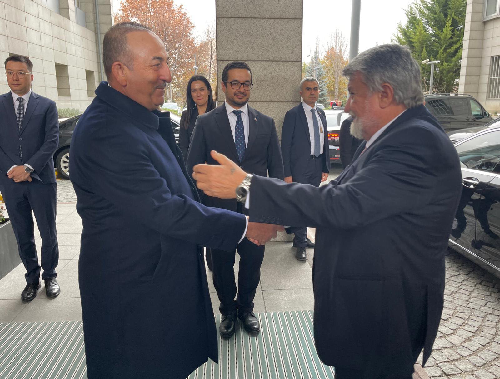 Рашидов и министъра на външните работи на Турция