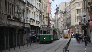 коледен ретро трамвай