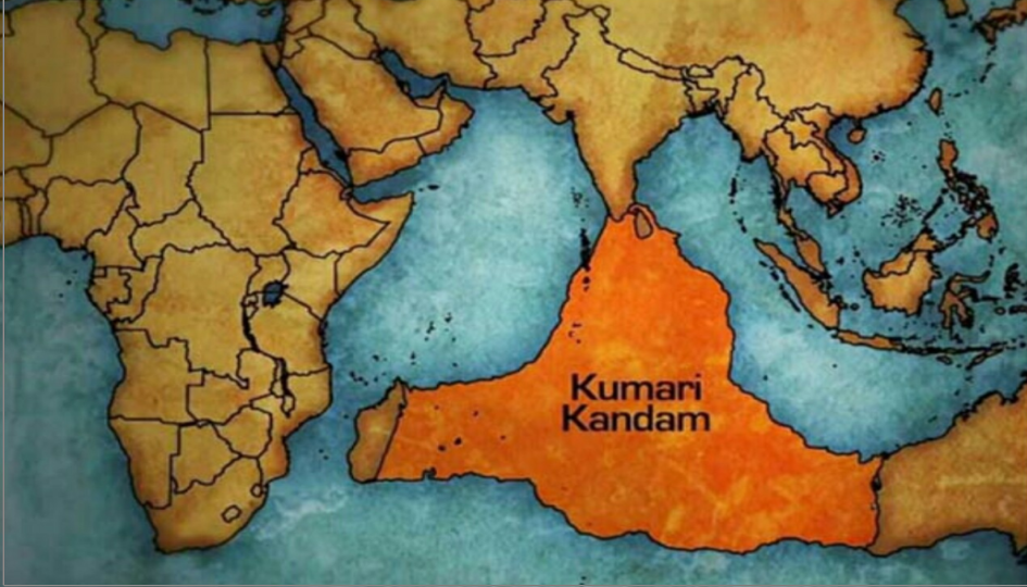  Рисунка на митичната страна Кумари Кандам, част от Лемурия
