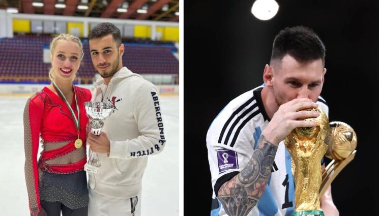 Фейгин Меси - УНИКАЛНА КОЛЕДА С ВЕСТНИК „МАЧ ТЕЛЕГРАФ“: Саша Фейгин и Жорката от „Игри на волята“ с празнична фотосесия и пожелания