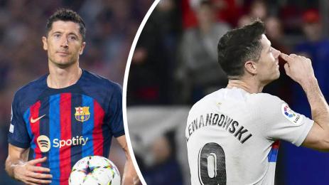 Левандовски Осасуна пръст в носа