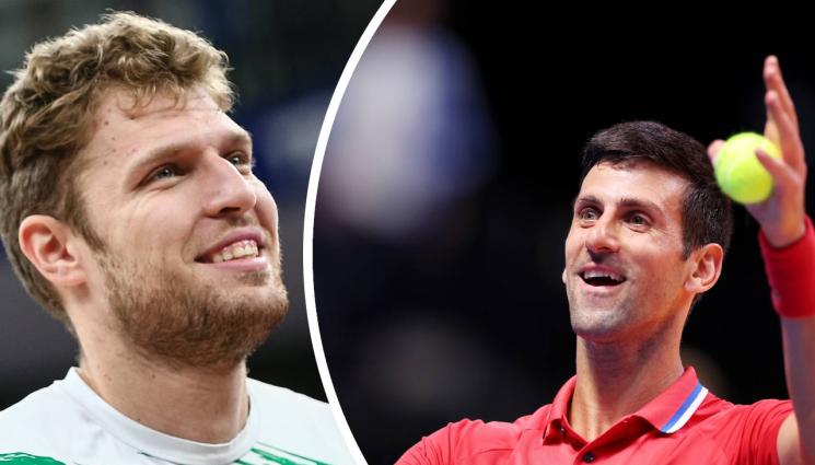 Везенков Джокович - Ноле гледа Везенков в Белград