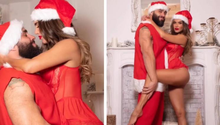 Миро Лана - Кечистът Миро и Лана се награбиха под елхата (ВИДЕО)