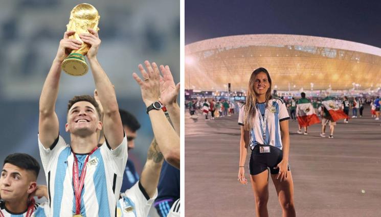 Хулиан Алварес - Алварес подари и бебе след кучето