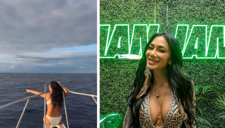 Никол Шерцингер - Бившата на Гришо плува с акули на Хаваите (ВИДЕО)