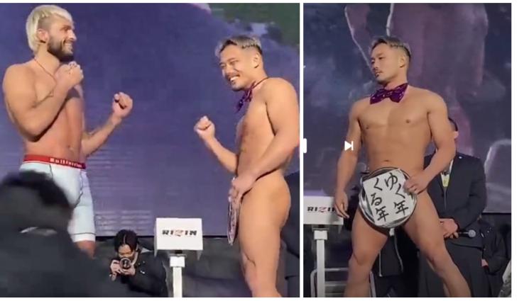 ММА претегляне Тайсън Саитама - Евалата, Тайсън! Само по чучур и папийонка грейна ММА резачка за кантара (ВИДЕО)