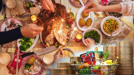 трапеза нова година пари