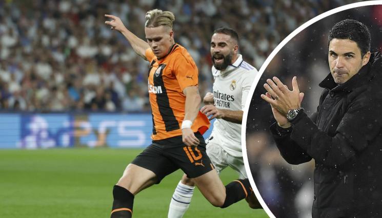 Михайло Мудрик Микел Артета - Арсенал се разбра с талант №1 на Украйна