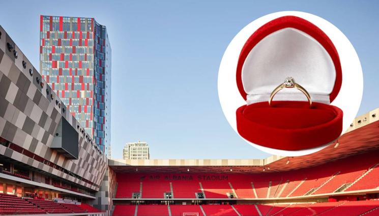 пръстен стадион - Да се пребиеш, докато поднасяш пръстен (ВИДЕО)