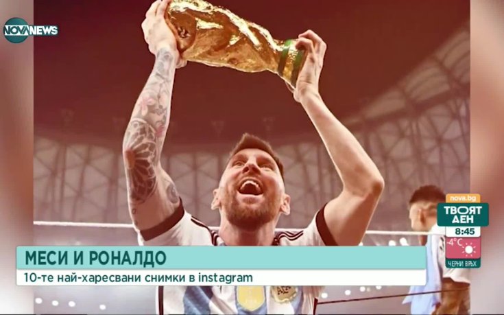 Най-харесваните снимки на Лионел Меси и Кристиано Роналдо в Инстаграм