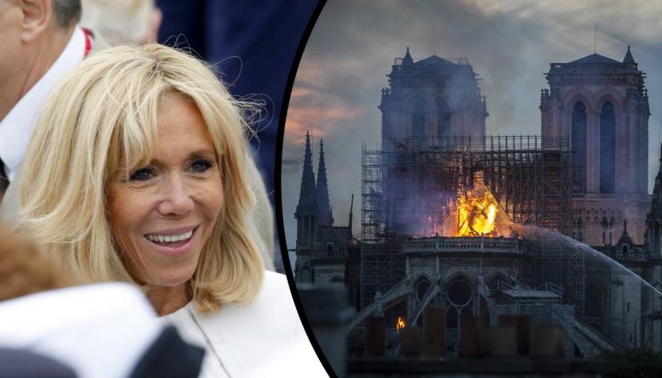 Макрон - НЕСТАНДАРТНО: Брижит Макрон искала да реставрира Нотр Дам във формата на пенис