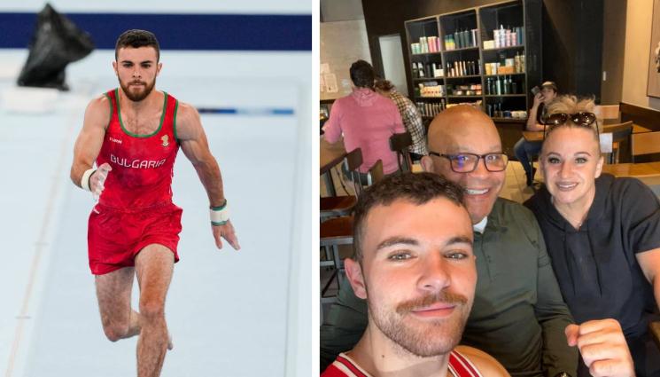 Дейвид Хъдълстоун - Световен шампион по спортна гимнастика ще тренира нашия национал Дейвид Хъдълстоун в САЩ