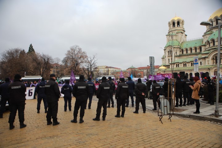 КНСБ и КТ "Подкрепа" на протест в защита на енергийната сигурност