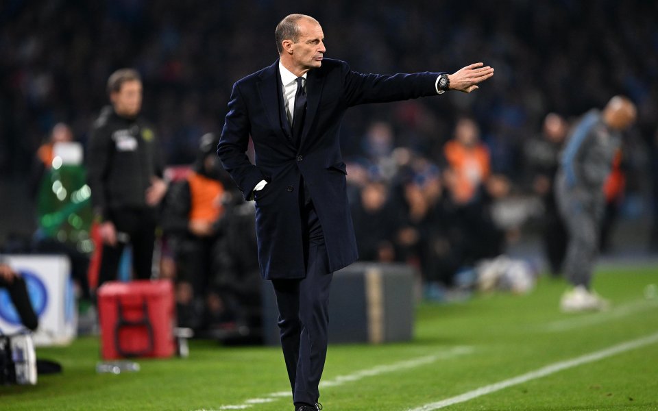 Наставникът на Ювентус - Макс Алегри, нямаше как да не