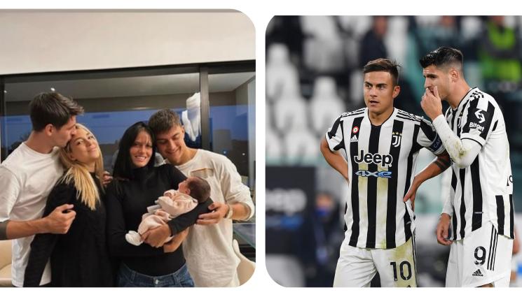 Алваро Мората Пауло Дибала - Новороденото на Мората със светски изяви