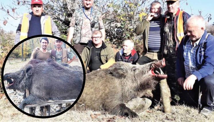 глиган - ПЪРВЕНЕЦ: Ловец от Кърджалийско повали 240 кила глиган