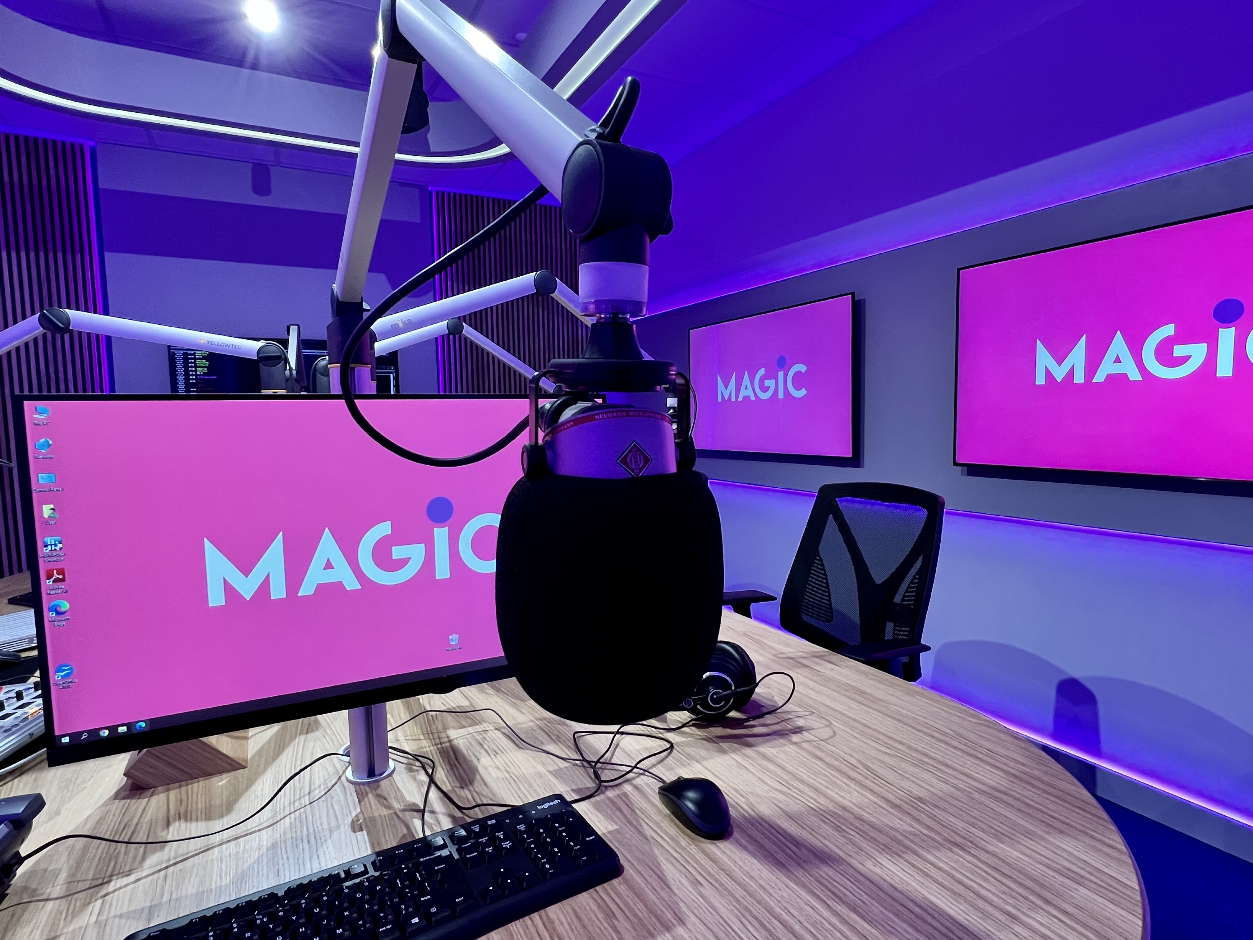 Новото студио на радио Magic