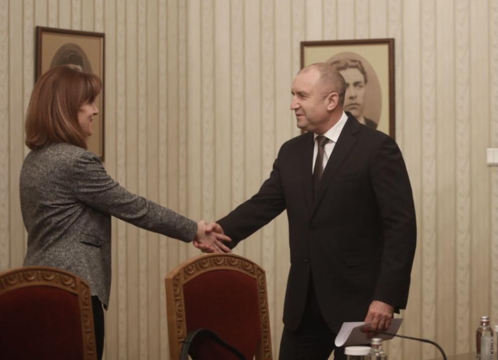  ЦИК среща Румен Радев Камелия Нейкова 