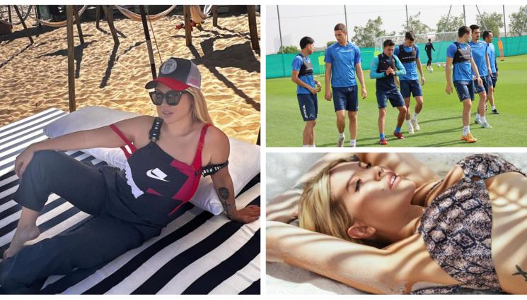 Уанда Нара Левски - Похотлива блондинка разсейва Левски в Дубай