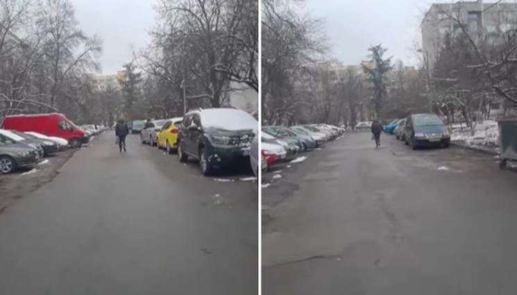 мъж бяга алкохол - Луда гонка заради шише ракия! (ВИДЕО)