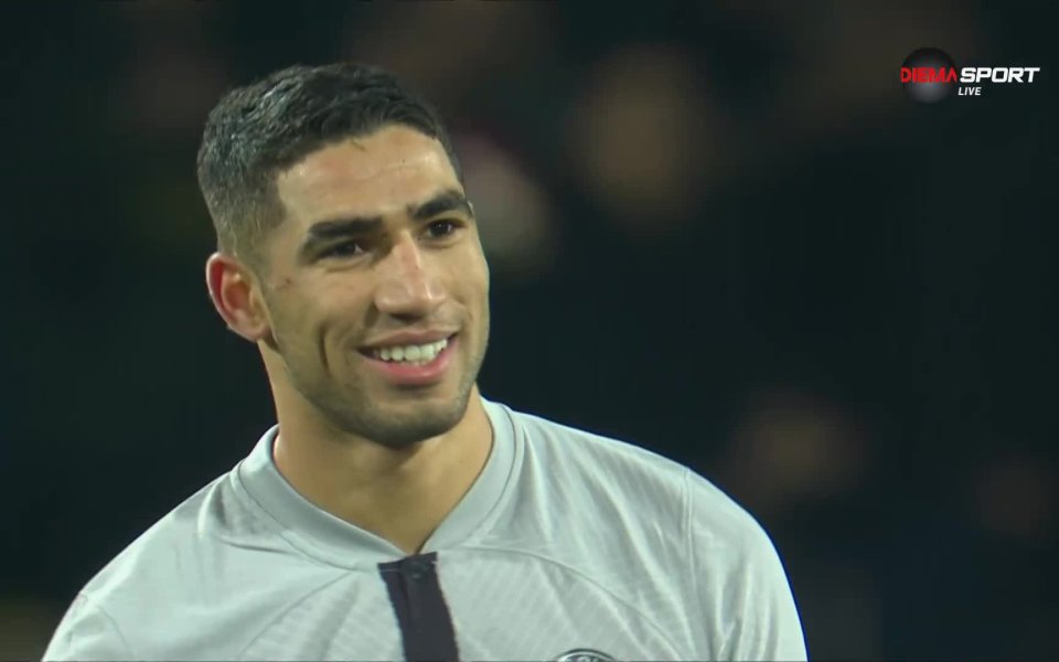 В 53-а минута Ашраф Хакими прибра добър пас и шутира