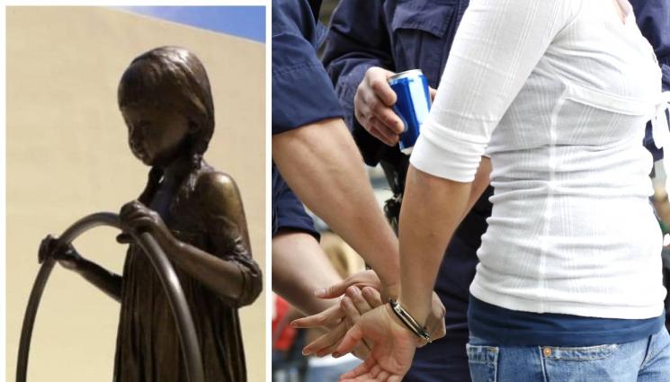 момичето с обръча - Българка сви бронзова статуя в Кипър, предаде я за скрап